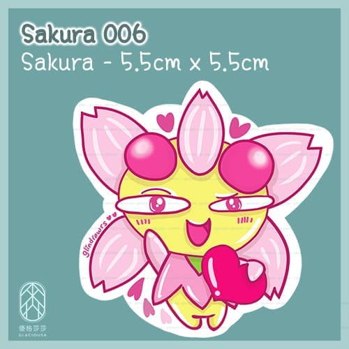 Waterproof Doujin Stickers - Sakura Series - Image 3