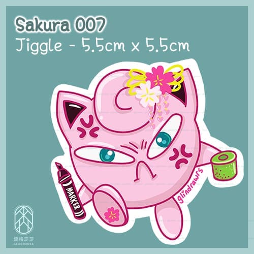 Waterproof Doujin Stickers - Sakura Series - Image 4
