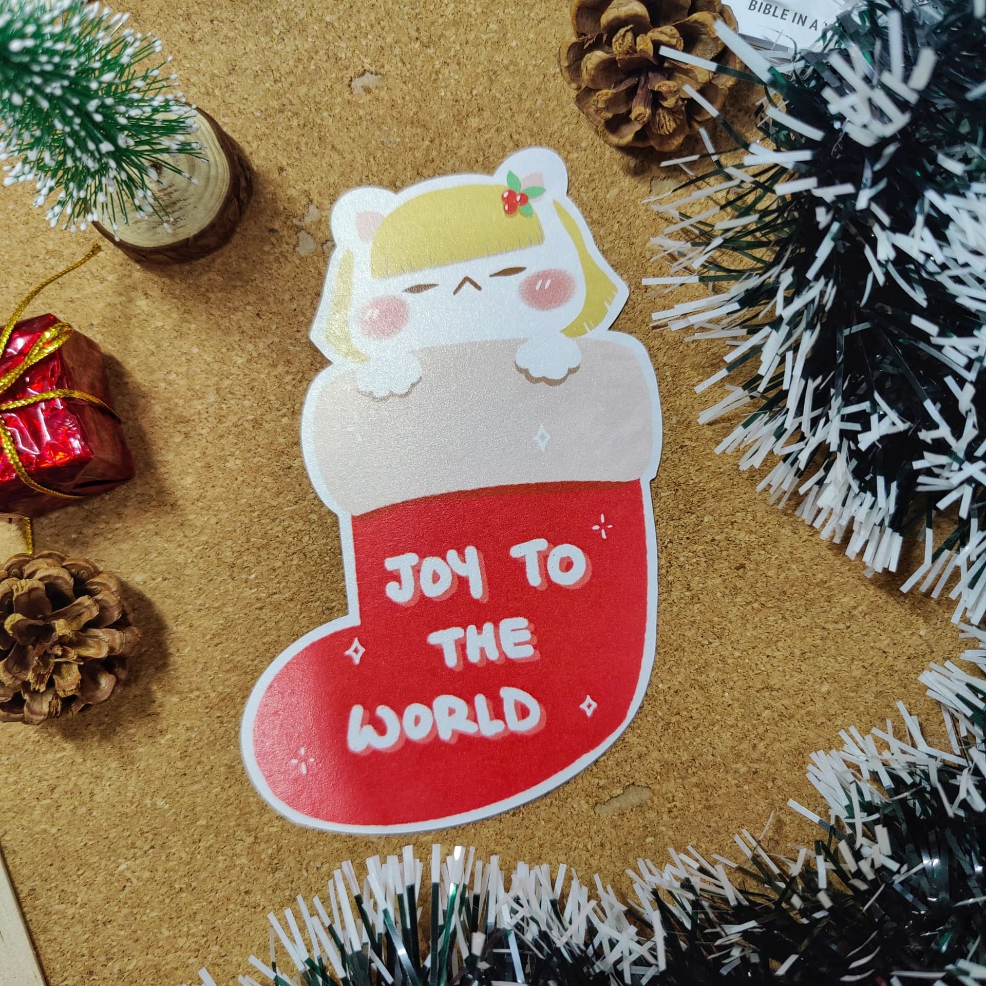 HUMBLEBEE Christmas Card - Joy To The World