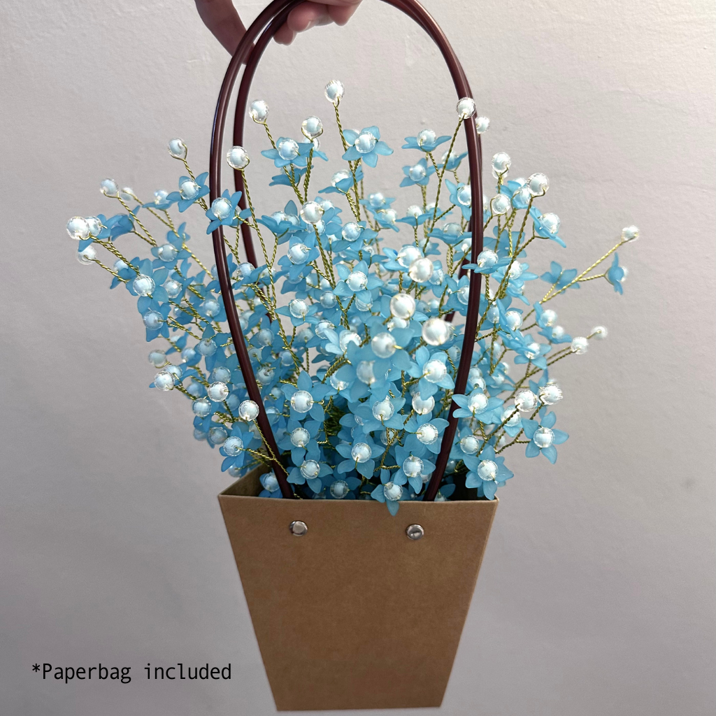 Acrylic Flower Bunch-BLUE BAUHINIA |亚克力手作花(蓝色紫荆花) - Image 5