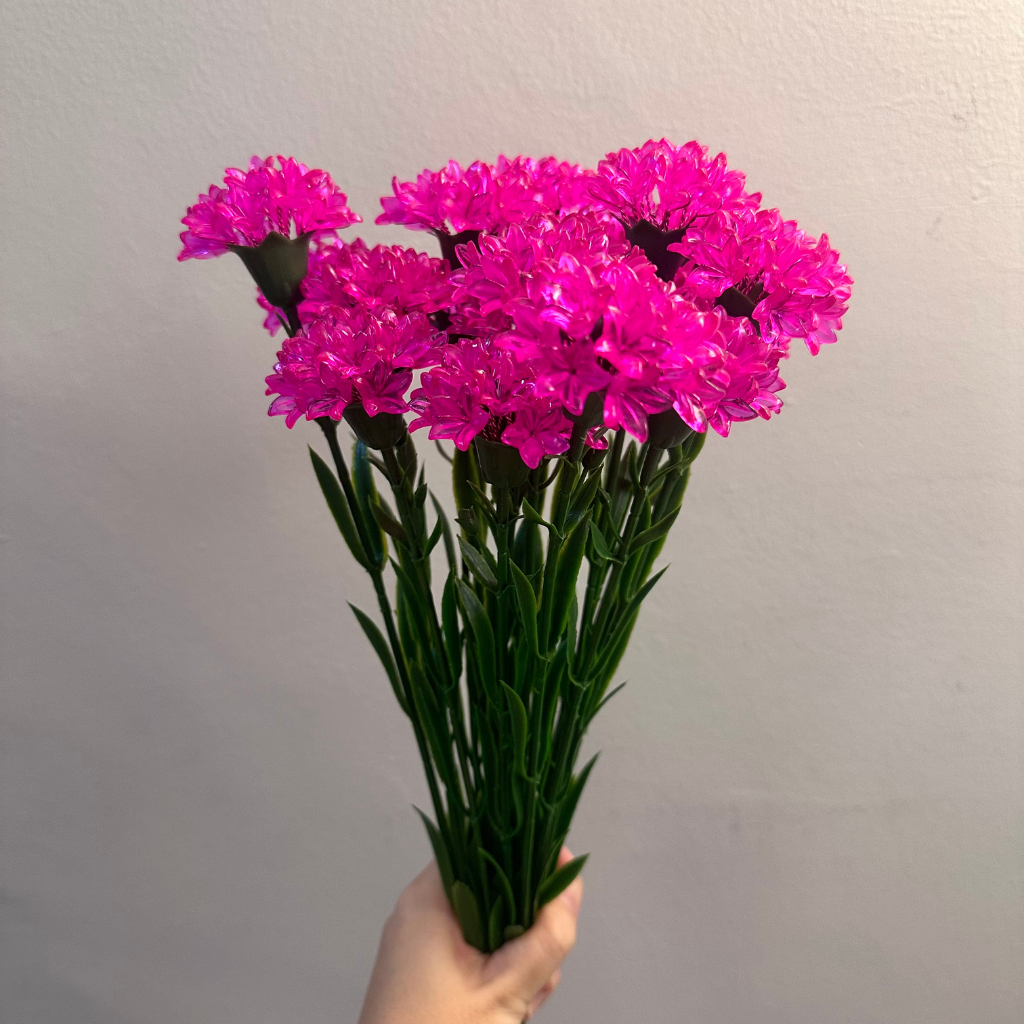 Acrylic Flower Stalk-MAGENTA PINK CARNATION|亚克力手作花(一支桃红色康乃馨) - Image 8