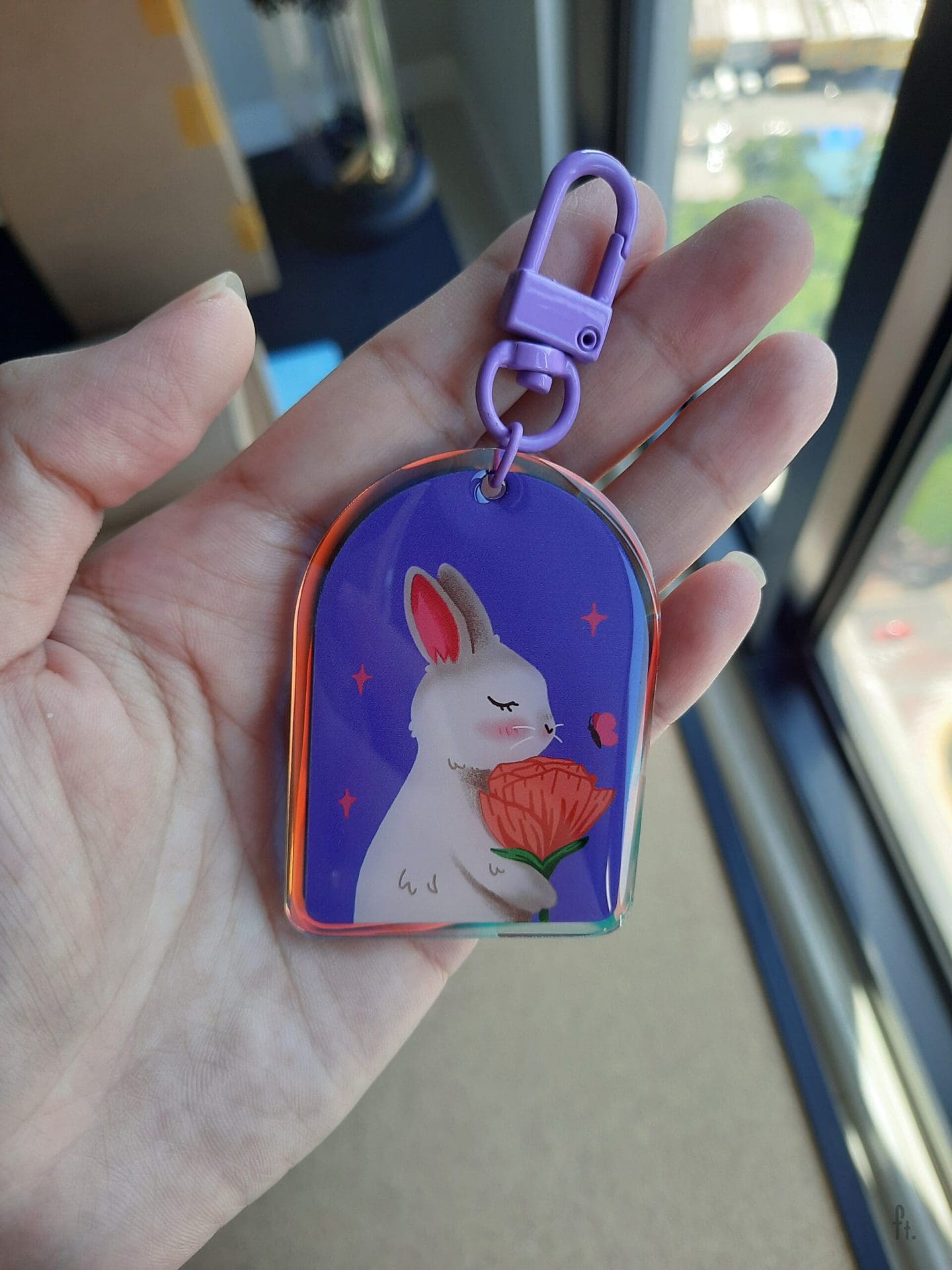 Cute illustration cartoon acrylic key chain - Image 3