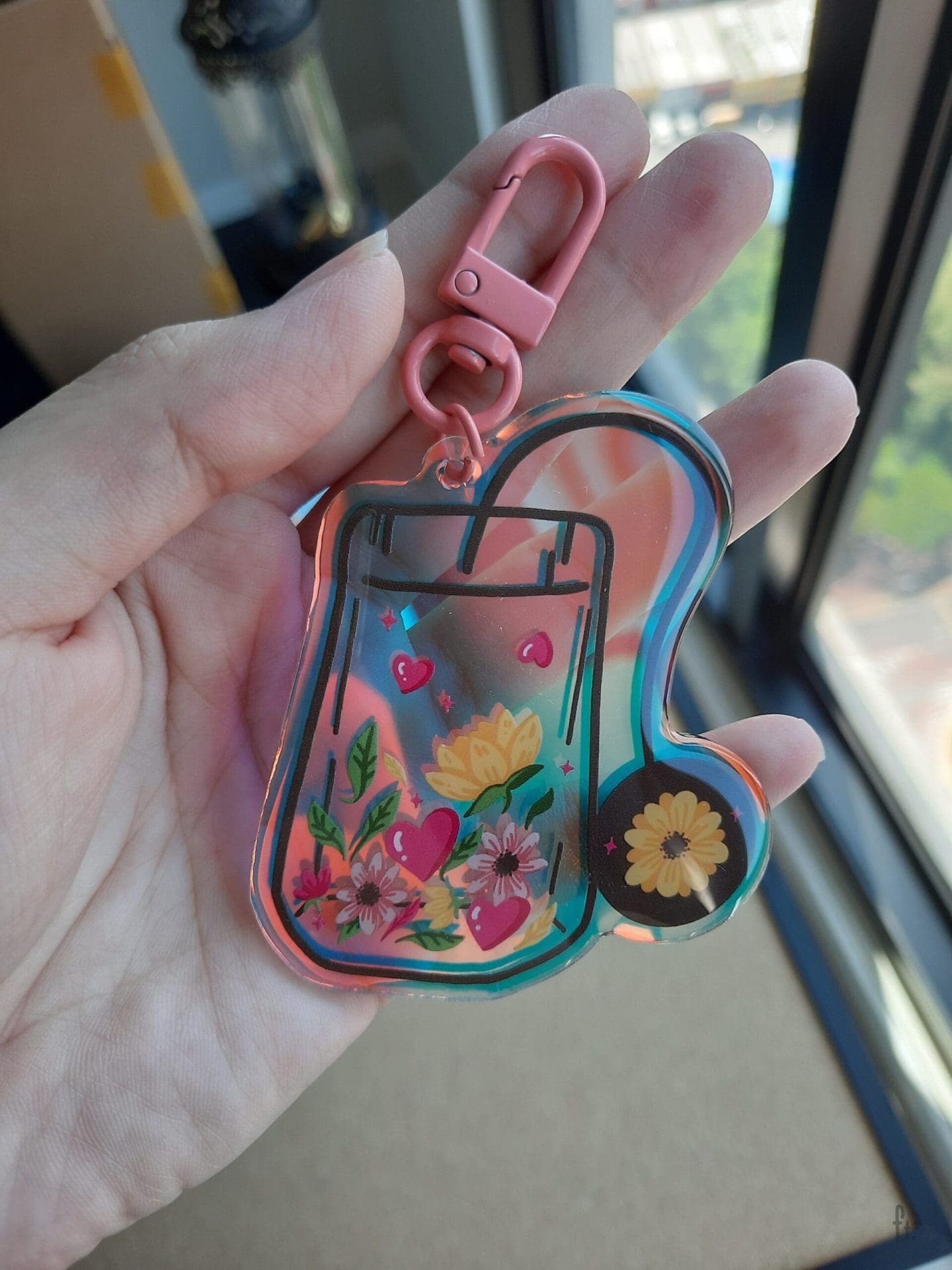 Cute illustration cartoon acrylic key chain - Image 7