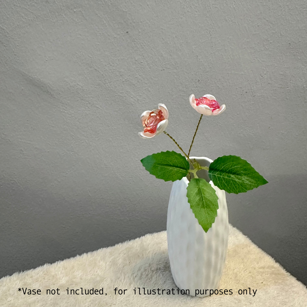 Acrylic Flower Stalk-SMALL ROSES|亚克力手作花(一支小玫瑰) - Image 4