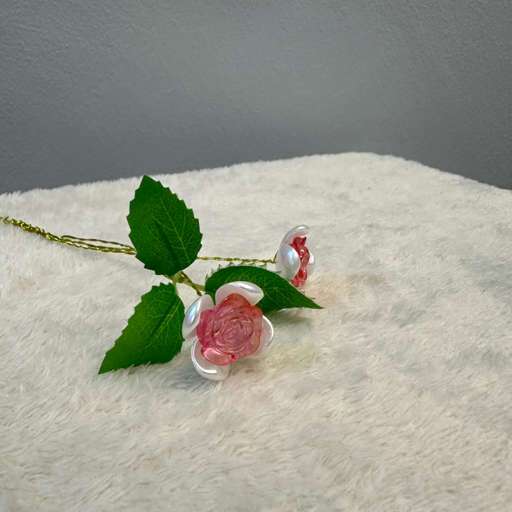 Acrylic Flower Stalk-SMALL ROSES|亚克力手作花(一支小玫瑰) - Image 5
