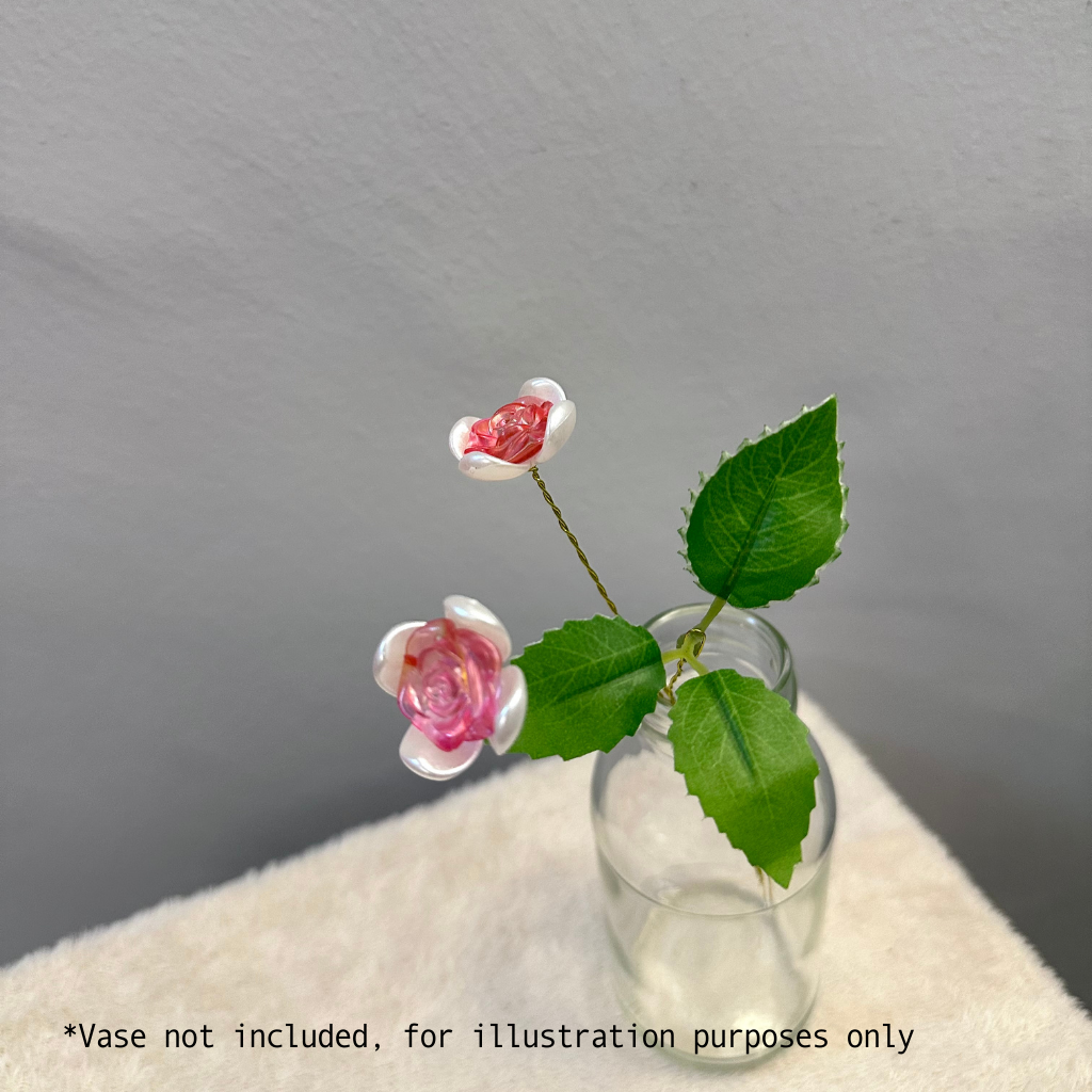 Acrylic Flower Stalk-SMALL ROSES|亚克力手作花(一支小玫瑰) - Image 6