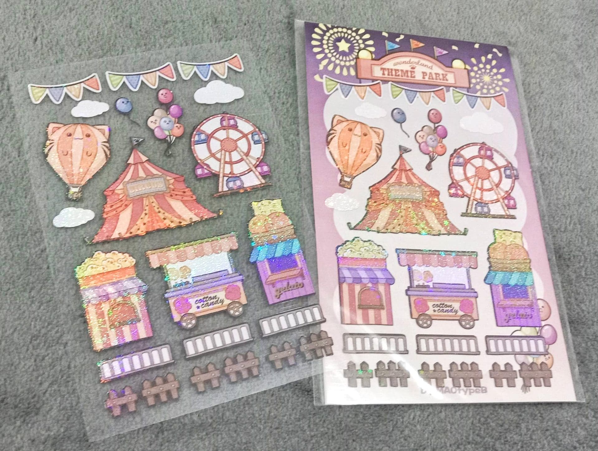 Theme Park - Transparent Sticker Sheet