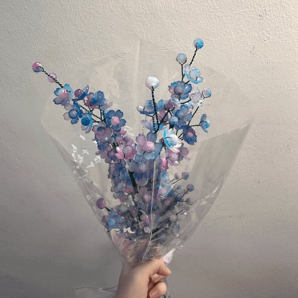 Acrylic Flower Bouquet-BLUE & PUPRLE|亚克力花束(蓝紫色渐变) - Image 4