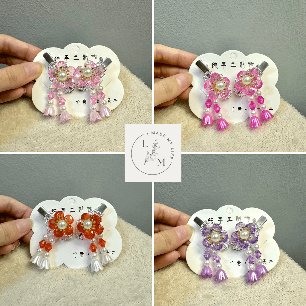 Arcylic Flower Hair Clip 古风发夹