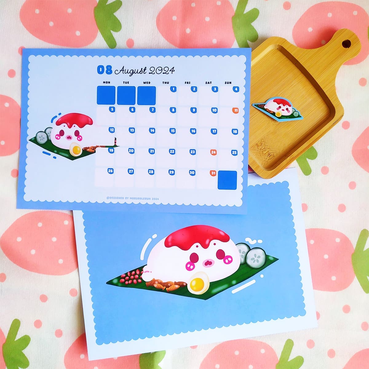 Harp Seal 2024 Calendar Card with Stand (Includes 12 Mini Stickers) - Image 7