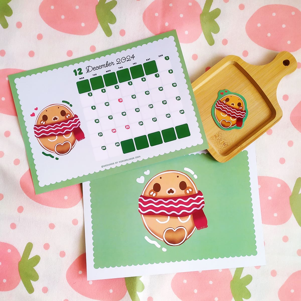 Harp Seal 2024 Calendar Card with Stand (Includes 12 Mini Stickers) - Image 9