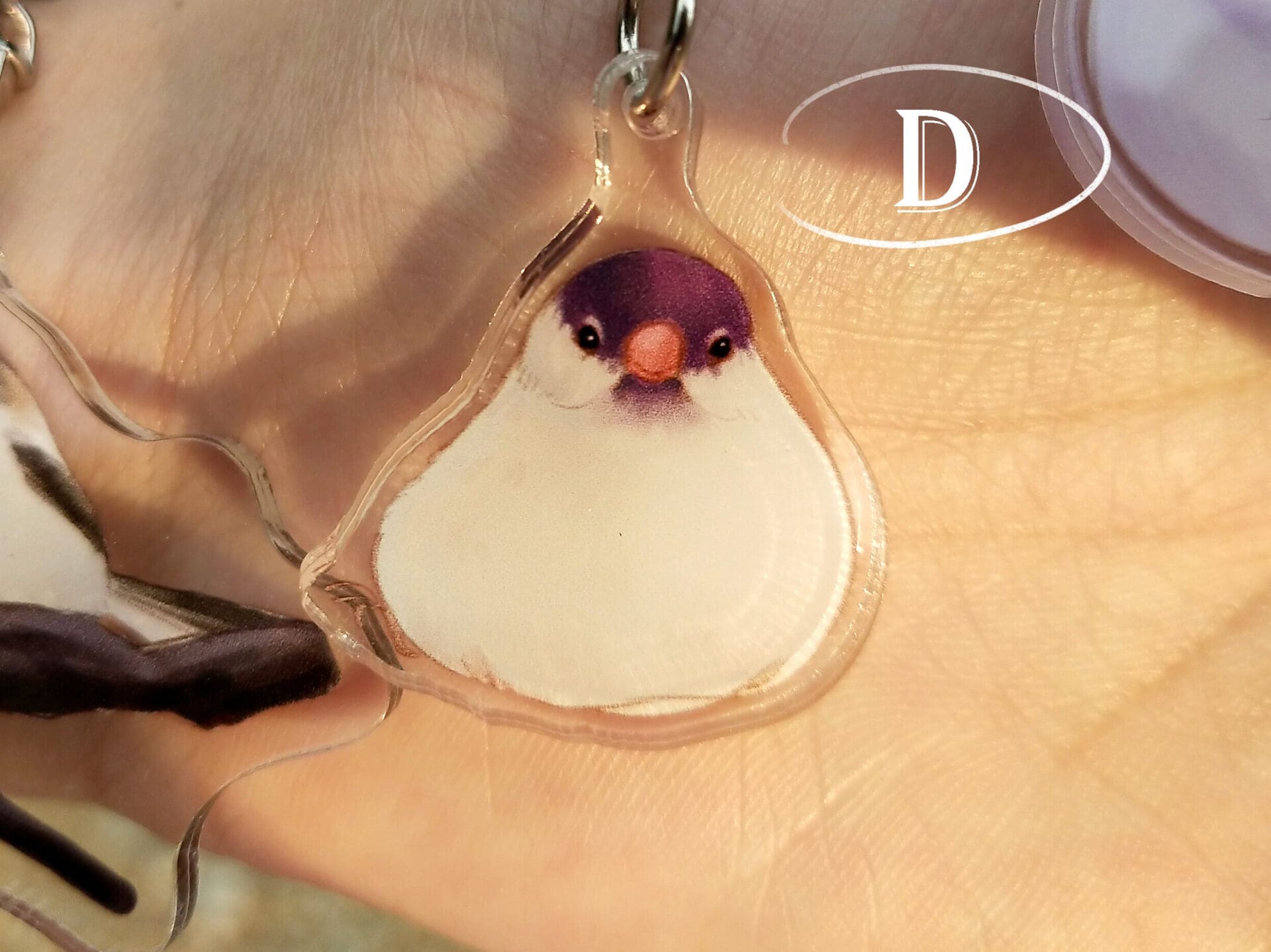 Round Lucky Bird KEY CHAIN - Image 5