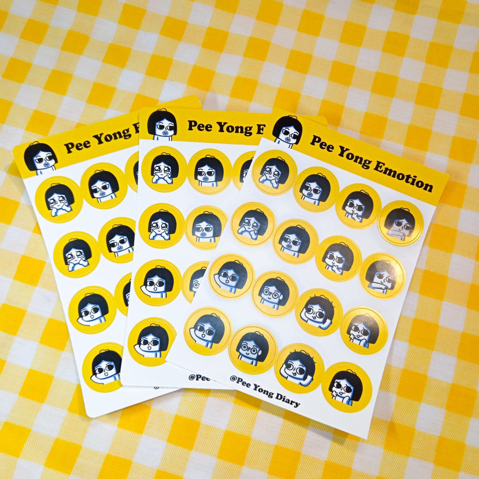 [A6 Sticker Sheet] Pee Yong Diary Sticker Sheet/Kiss Cut Sticker/Waterproof