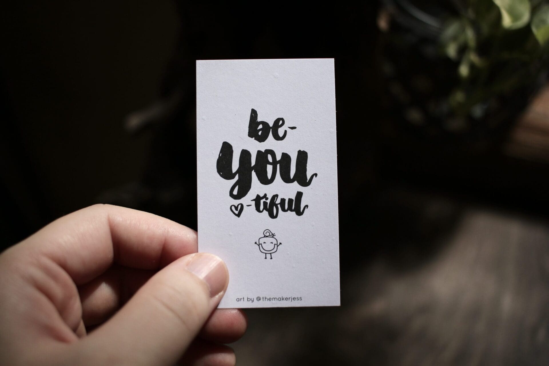 Be-YOU-tiful | Mini Bookmark