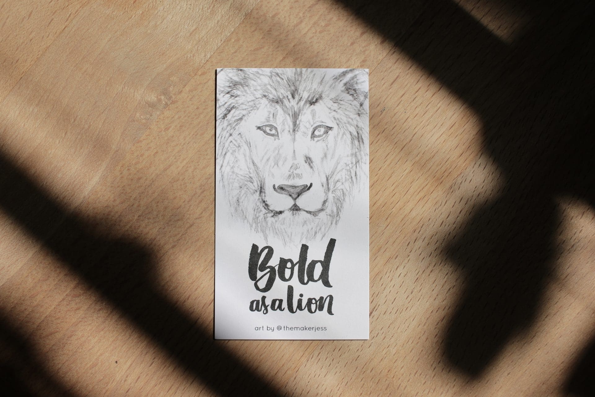 Bold As A Lion | Mini Bookmark - Image 5
