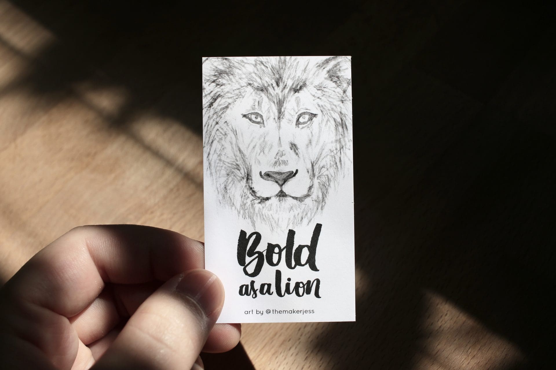 Bold As A Lion | Mini Bookmark - Image 4