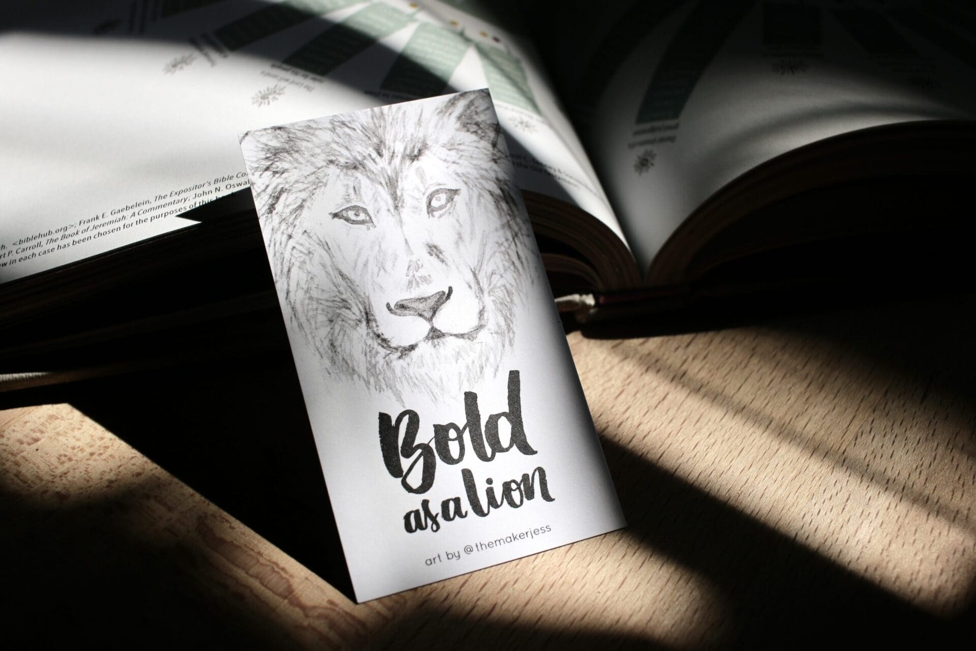Bold As A Lion | Mini Bookmark - Image 3