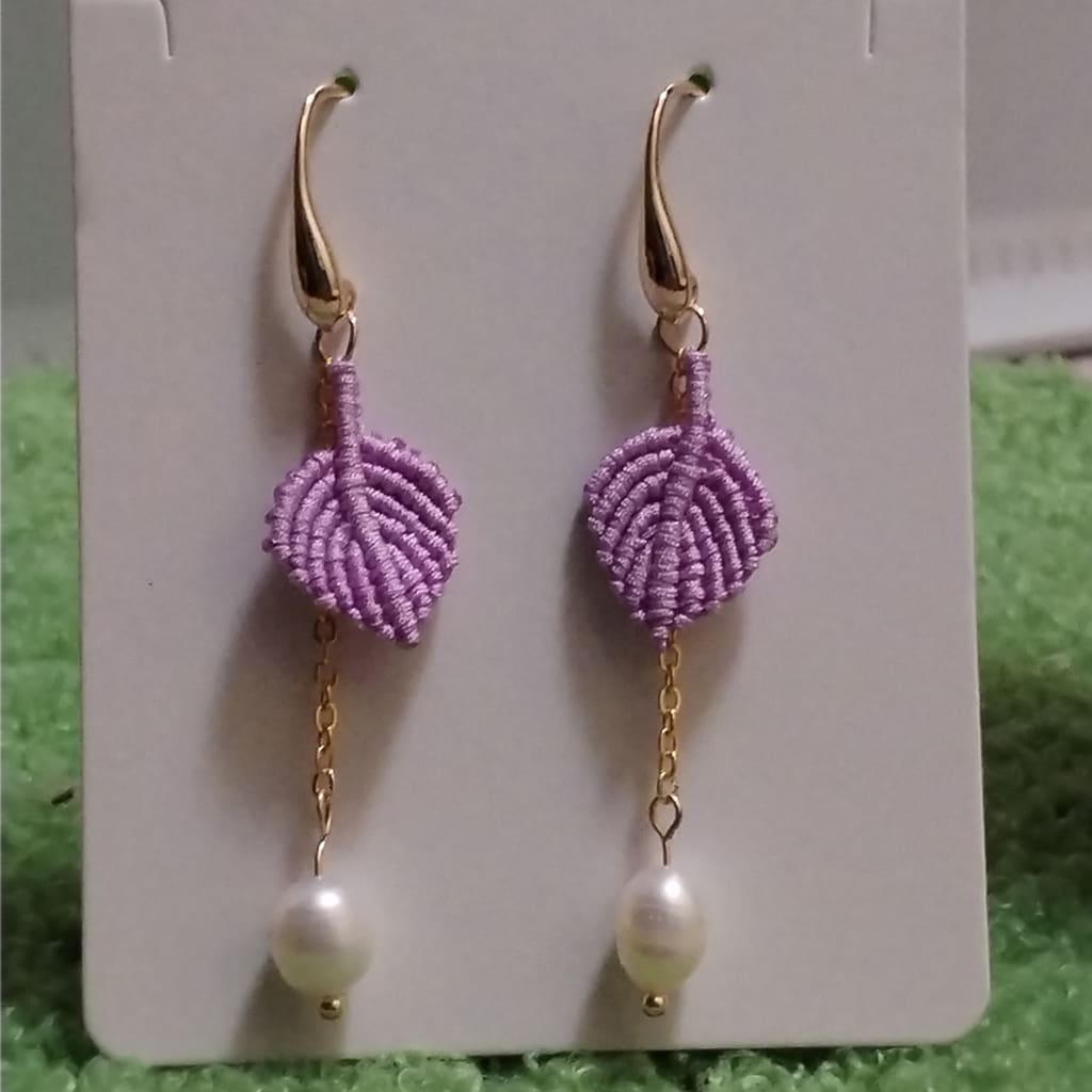 The Spring - Handmade Macrame Earrings - Image 2