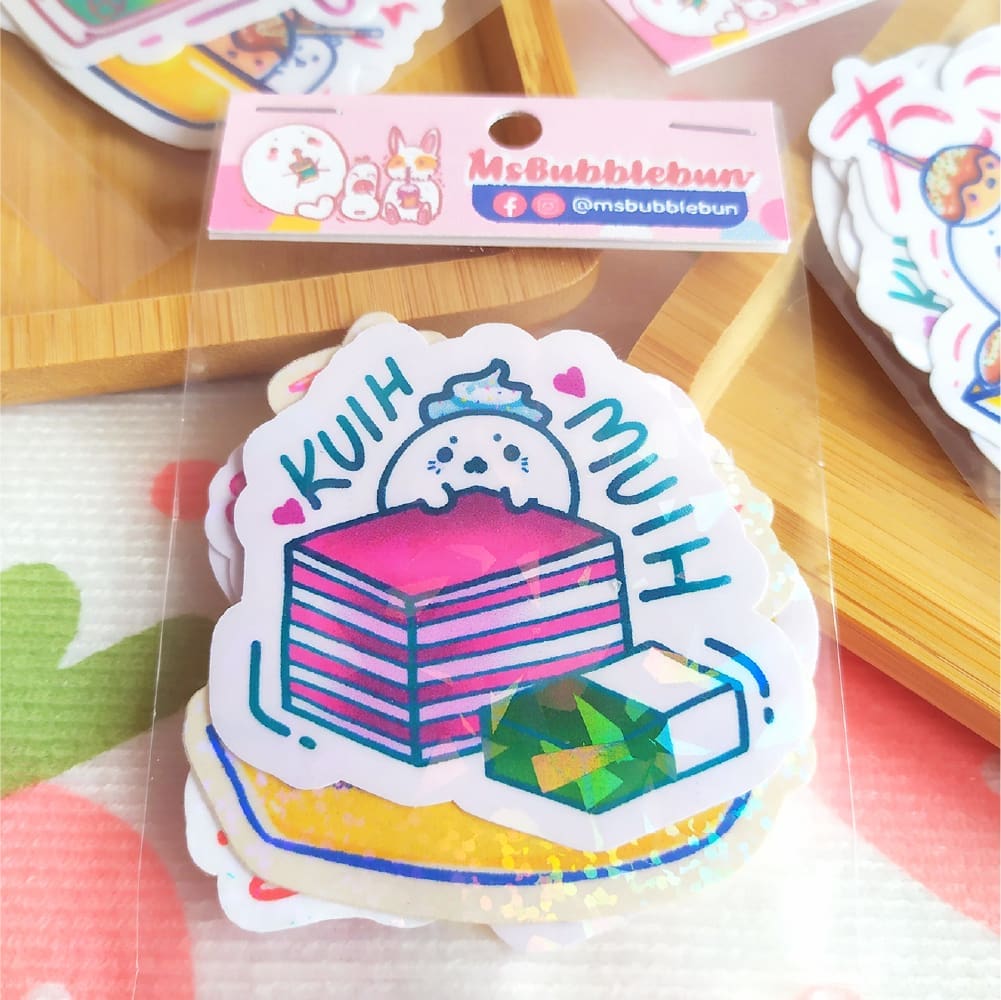 Harp Seal Glitter Stickers - Image 7