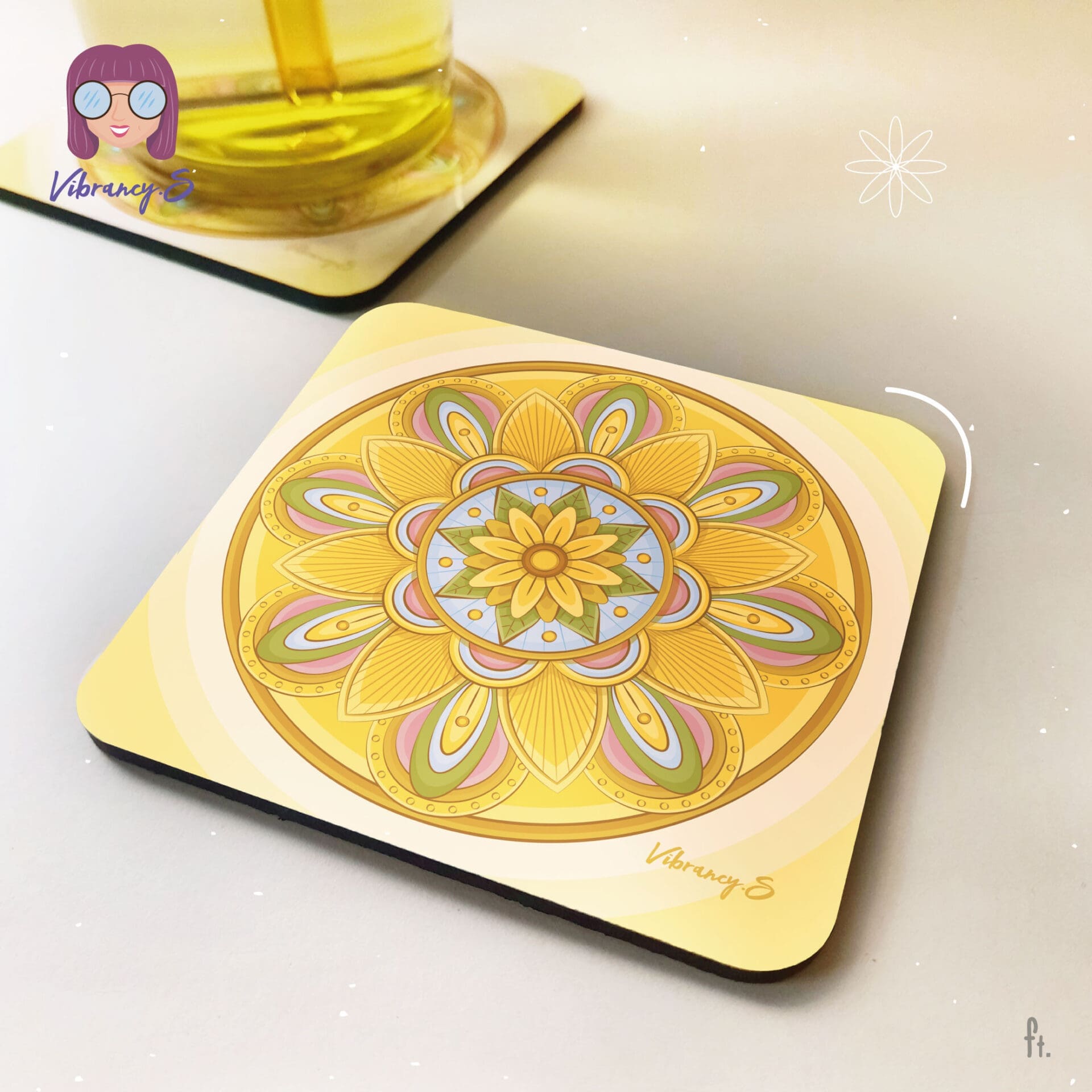 Mandala Cup Coaster
