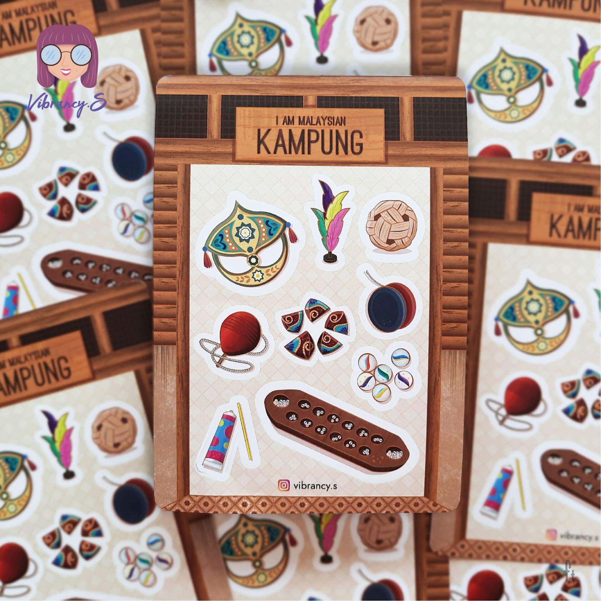 I am Malaysian Sticker Sheet – Kampung / Village