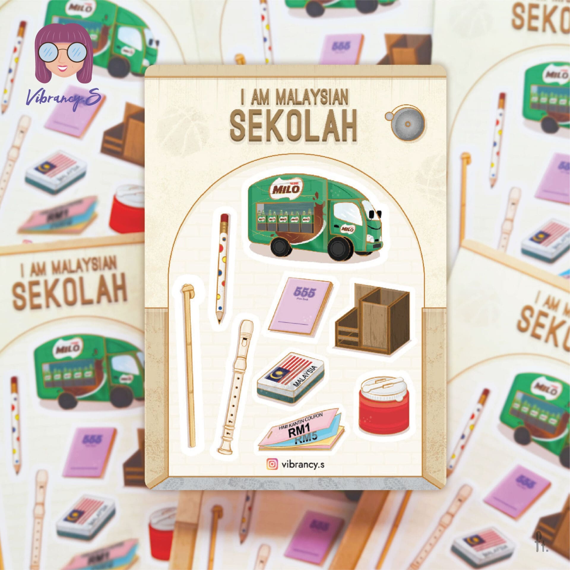 I am Malaysian Sticker Sheet – Sekolah / School
