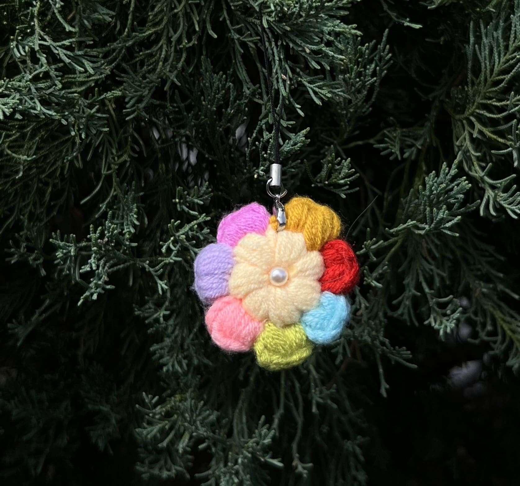 Colourful Flower Keychain