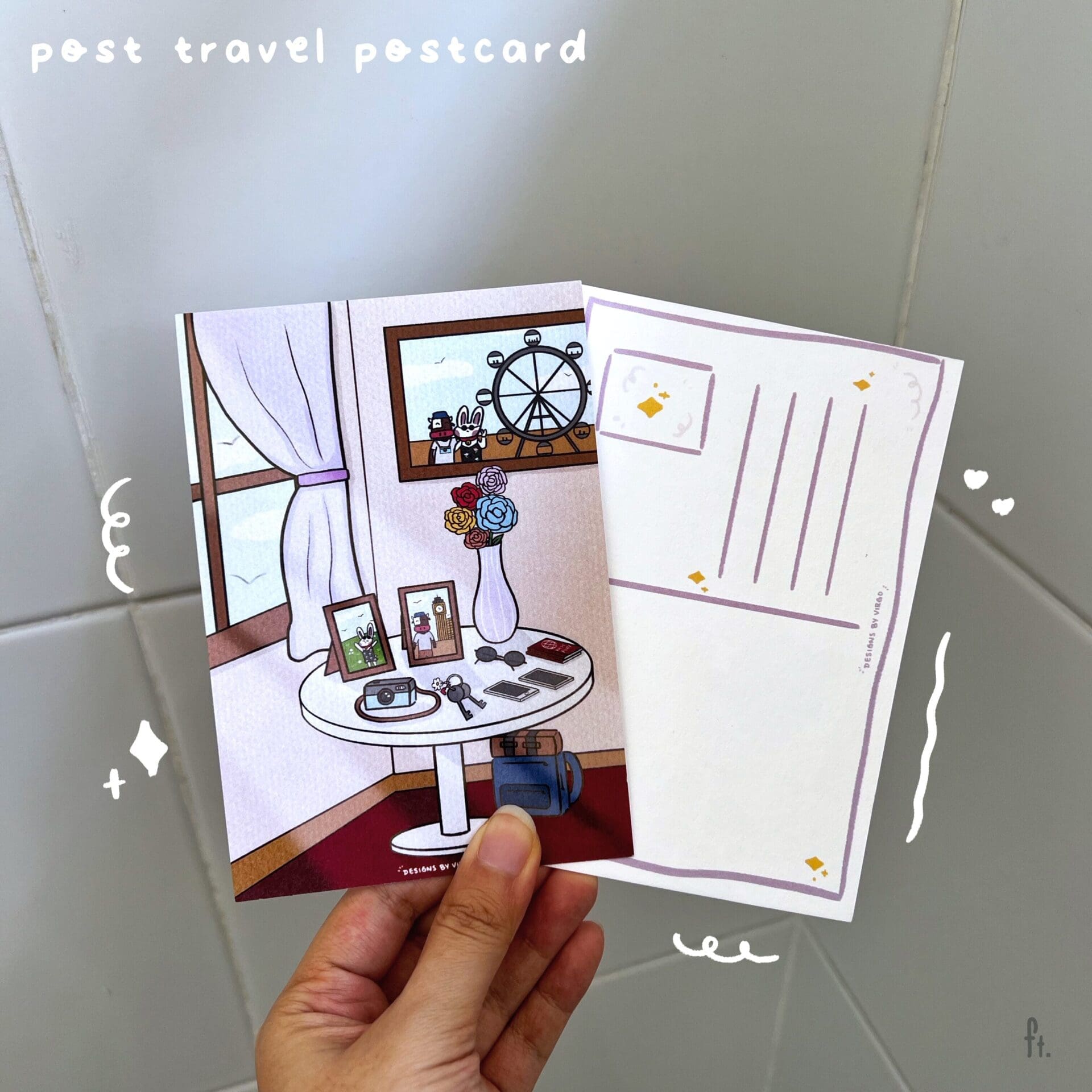 Ubi and Uggi Post Travel Postcard